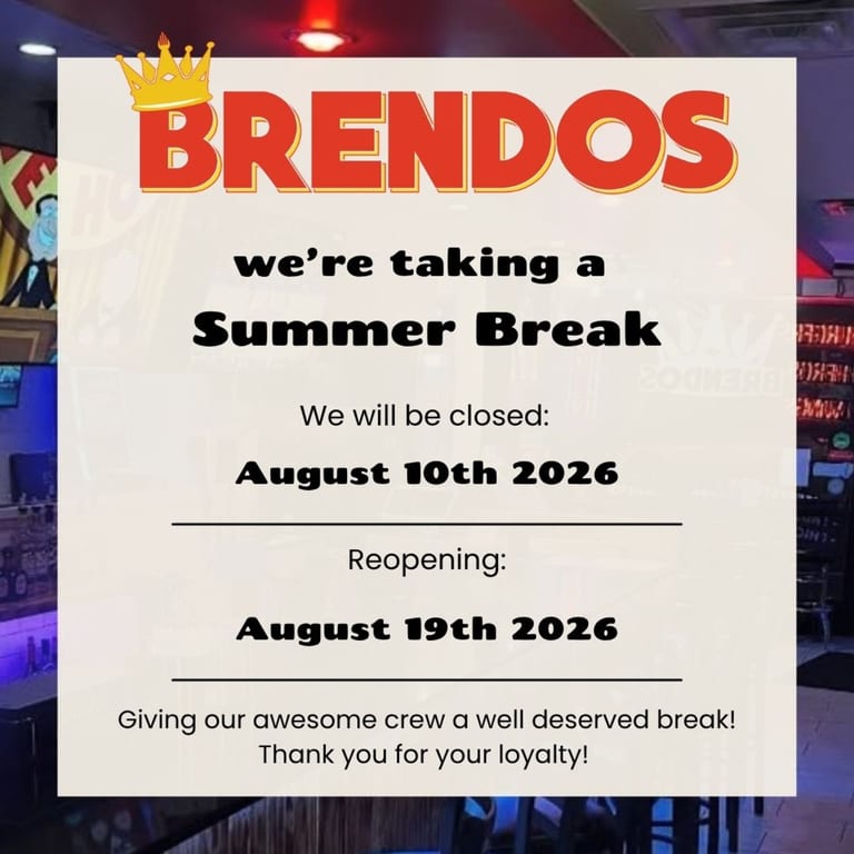 Closed for Summer Break